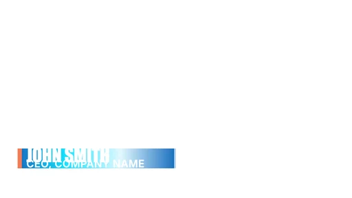 Broadcast Lower Third (v4.0 - Luxury) canvas template preview