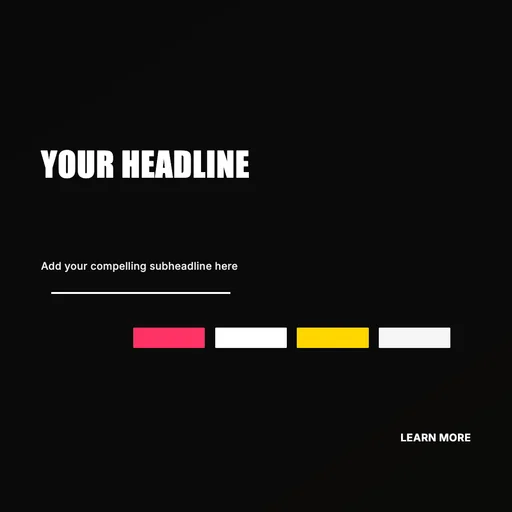 Noir Color Showcase canvas template preview