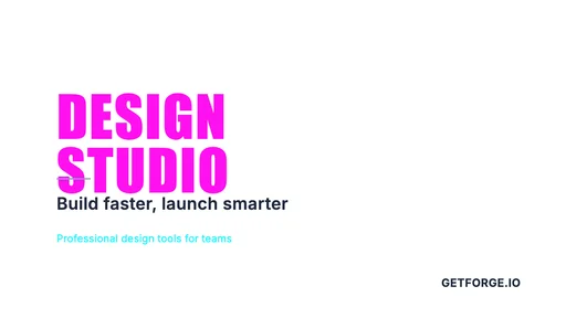 Launch: Design Studio canvas template preview